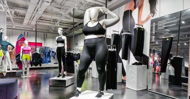 Des mannequins plus size ont été installés dans les magasins Nike