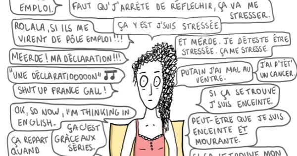 Vous pensez trop et n'arrivez pas à dormir parfois ? Ce dessin va forcément vous parler