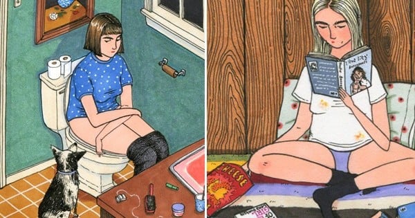 15 illustrations de filles comme elles sont vraiment au quotidien