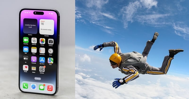 Son smartphone tombe de sa poche lors d'un saut en parachute à 4200 mètres, il le retrouve intact au sol