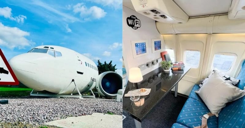 Il transforme un vieux Boeing 737 en un logement de vacances et c'est hallucinant ! 