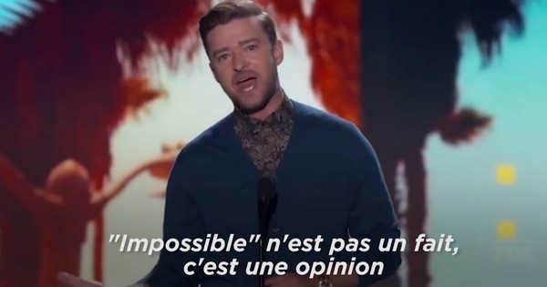 « Je suis ici pour vous dire de dépasser l'impossible » : le discours plein d'émotion de Justin Timberlake à la jeunesse