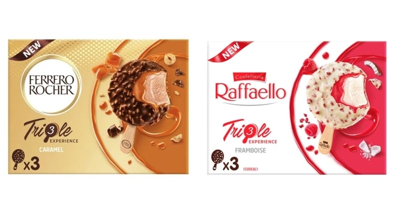Ferrero Rocher et Raffaello existent désormais en glaces !
