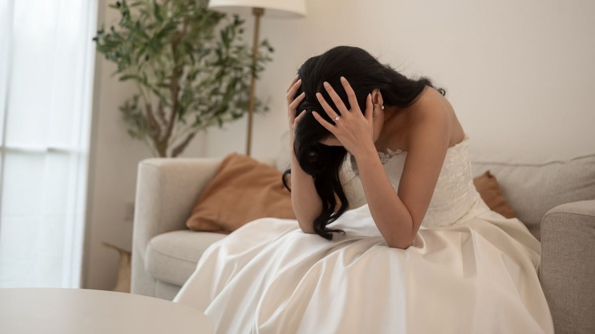 Une mariée triste