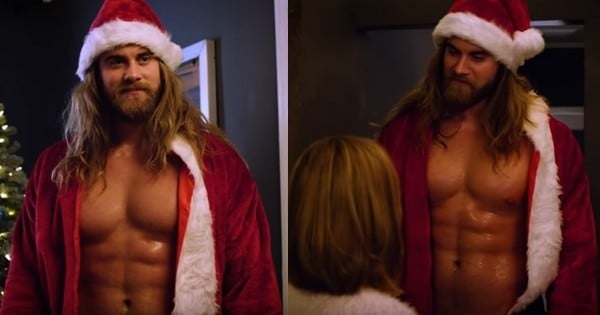 Quand l'homme le plus sexy d'Instagram remplace le Père Noël, c'est chaud bouillant ! 