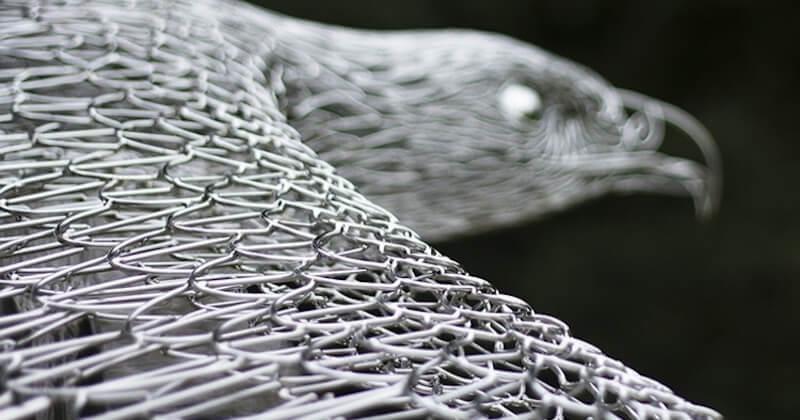 Cet artiste britannique crée de magnifiques sculptures en fil de fer 