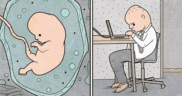 18 illustrations intelligentes et ironiques sur la vie, qui vont vous retourner le cerveau