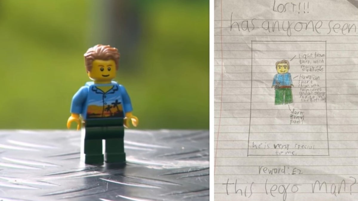 À 10 ans, il dessine un avis de recherche pour retrouver son jouet Lego perdu... et le destin s'en mêle