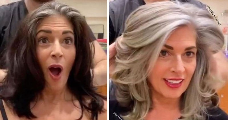 Grâce à ce coiffeur, ces femmes assument leurs cheveux gris