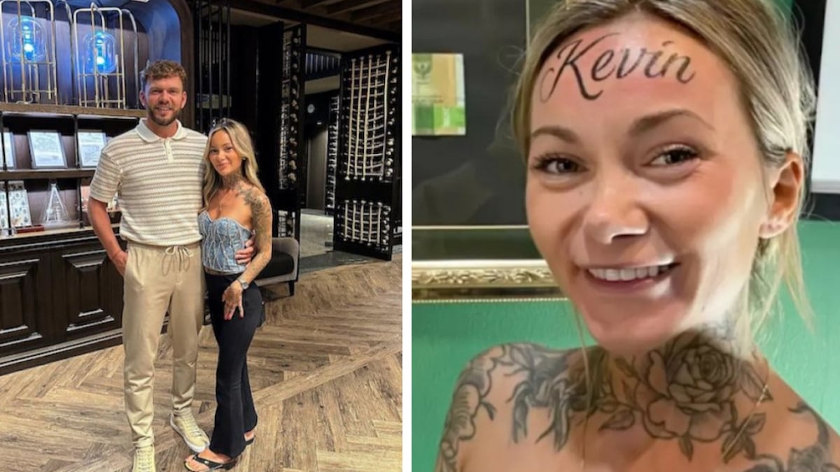 Elle se fait tatouer le prénom de son petit ami sur le front et répond aux gens qui disent qu'elle le regrettera