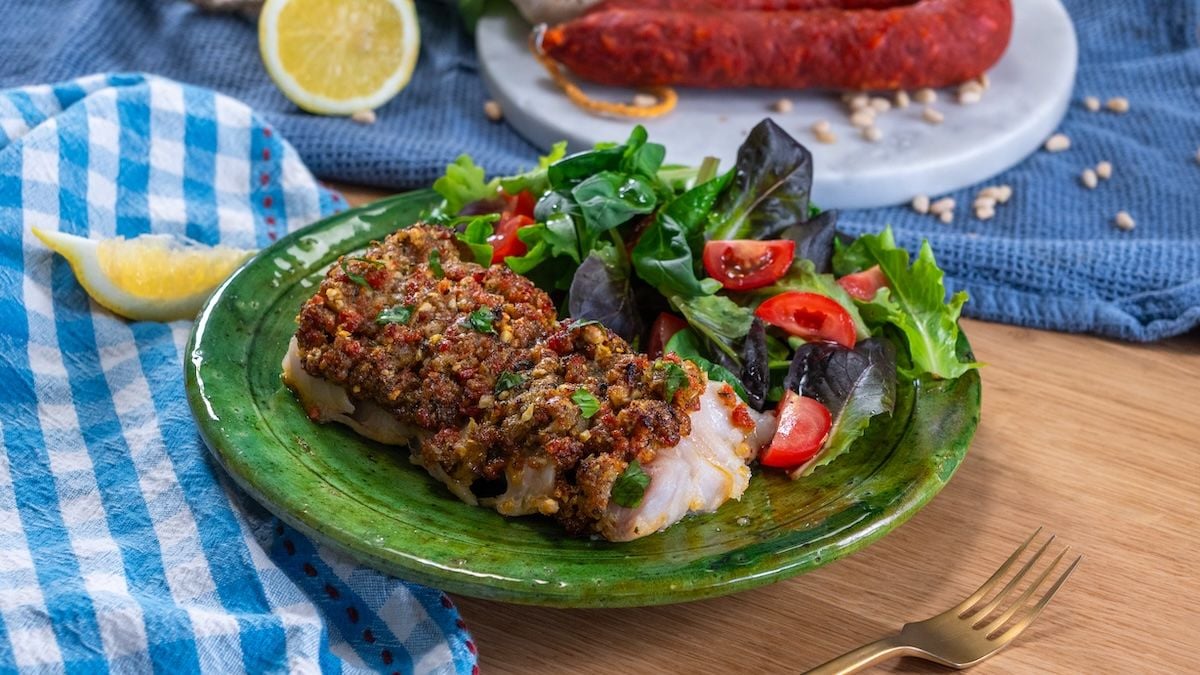 Le cabillaud en croûte de chorizo, un plat savoureux prêt en 20 minutes top chrono !