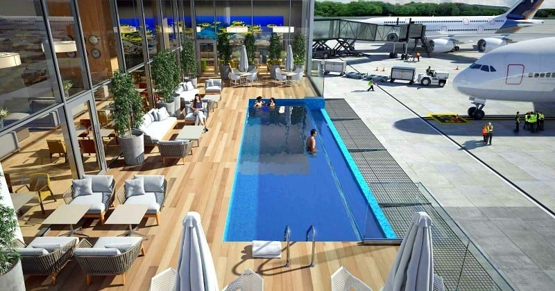 À l'aéroport de Punta Cana, les voyageurs qui attendent leurs vols pourront bientôt profiter d'une piscine avec vue sur les pistes