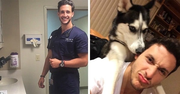 On a trouvé le médecin le plus hot (avec son husky) du web, qui va vous faire craquer...