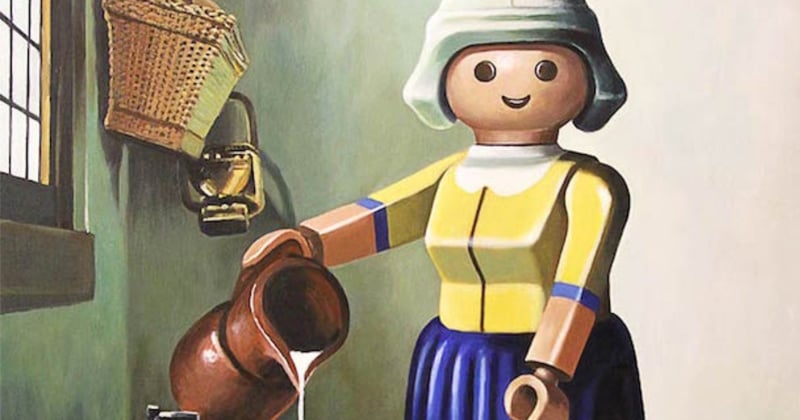Ce peintre français reproduit des tableaux iconiques en y intégrant des Playmobil