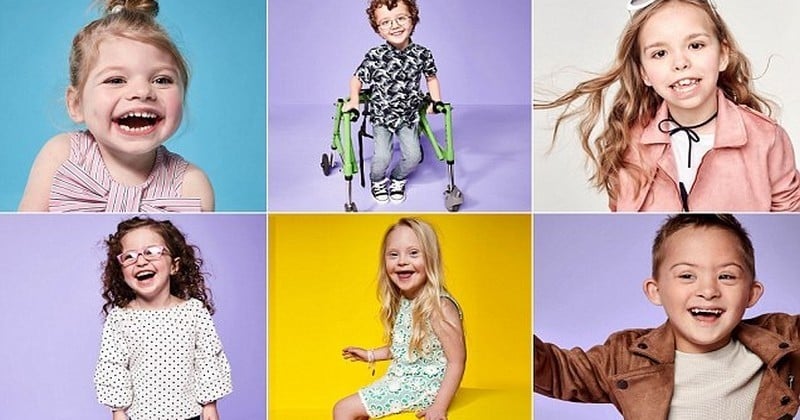 Pour sa campagne de publicité pour la collection enfant, River Island a décidé de mettre en avant six enfants porteurs de handicap