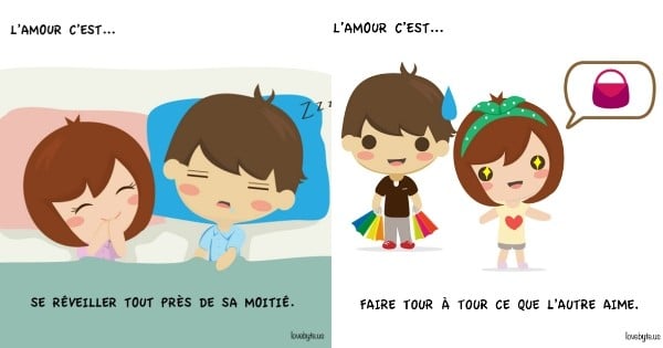 25 illustrations qui résument parfaitement ces petits moments affectueux quand on est en couple ! Adorable !