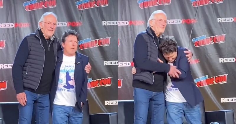 La vidéo des retrouvailles entre Christopher Lloyd et Michael J. Fox, très  diminué, bouleverse les fans de « Retour vers le Futur »