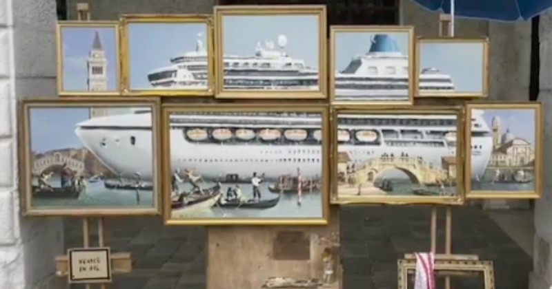 Nouveau coup d'éclat de Banksy à Venise