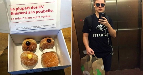 Se déguiser en coursier et livrer des gâteaux à une entreprise afin de faire passer son CV, voici l'idée extraordinaire qu'a eu cet étudiant pour décrocher des entretiens d'embauche