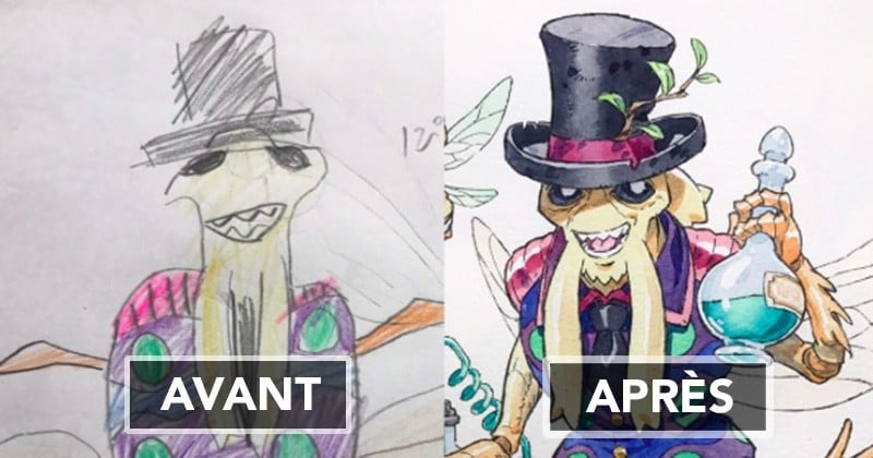 	Dessinateur de métier, il se base sur les dessins de son fils pour créer de véritables personnages d'animes japonais