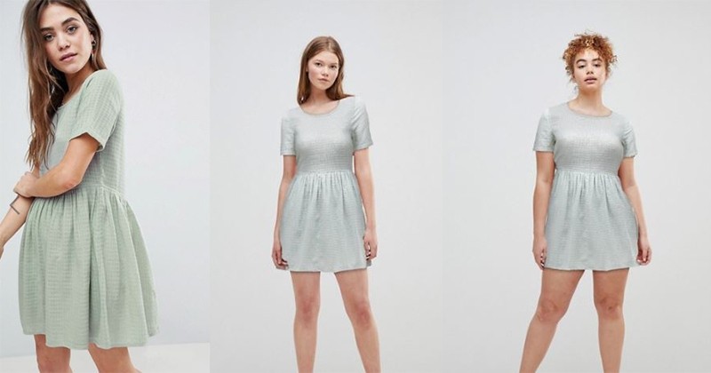 Body Positive : Asos frappe fort en donnant la possibilité de voir le même vêtement sur différentes morphologies !