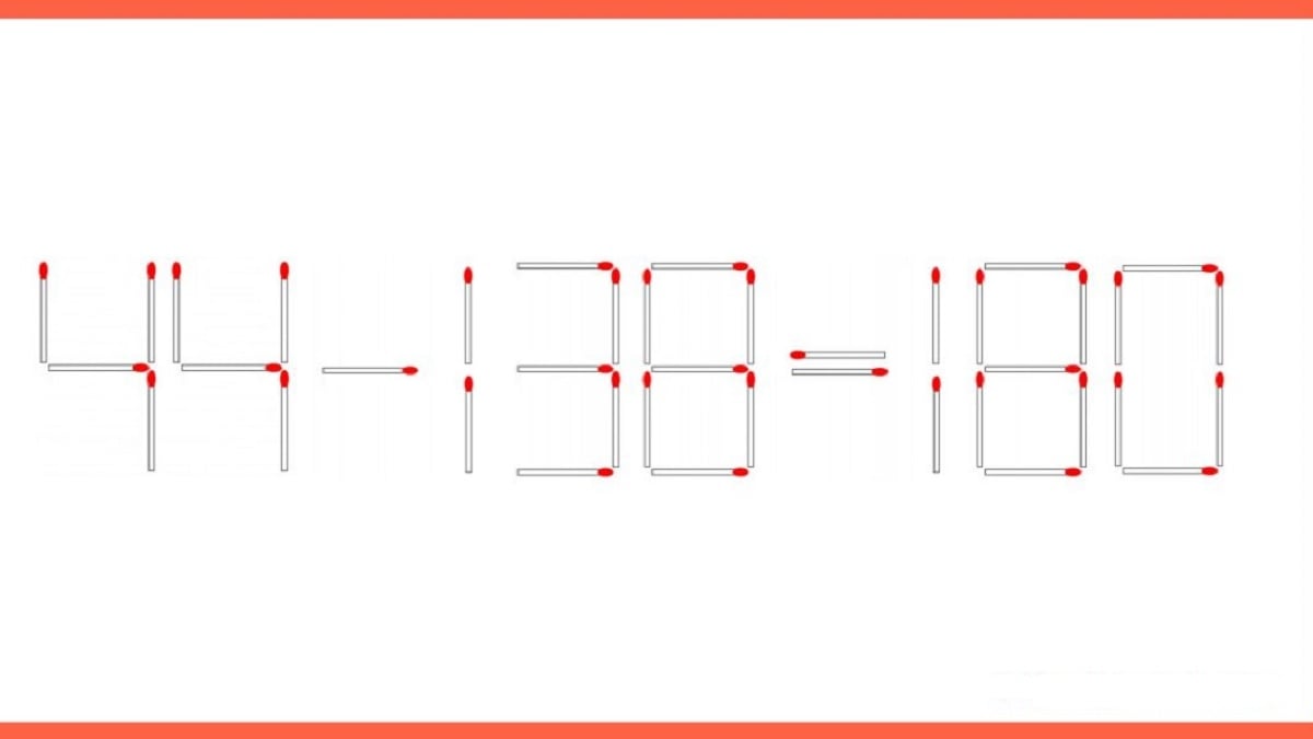 Saurez-vous résoudre ce défi impossible en ne déplaçant qu'une seule allumette ? Faites le test 