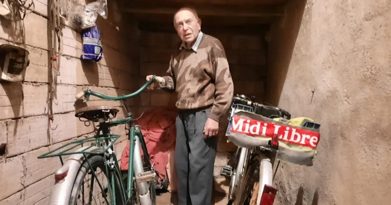 À 85 ans, il retrouve le vélo qu'on lui avait offert à Noël... en 1946