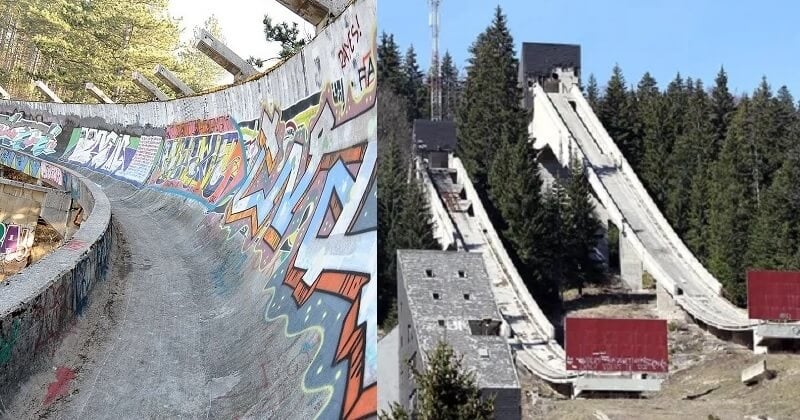 Depuis des décennies, ces installations olympiques abandonnées sont retournées à la nature