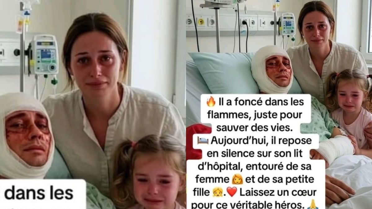 Attention arnaque, cette photo émouvante, diffusée sur Facebook, est un faux généré par l'IA et ses auteurs sont des escrocs