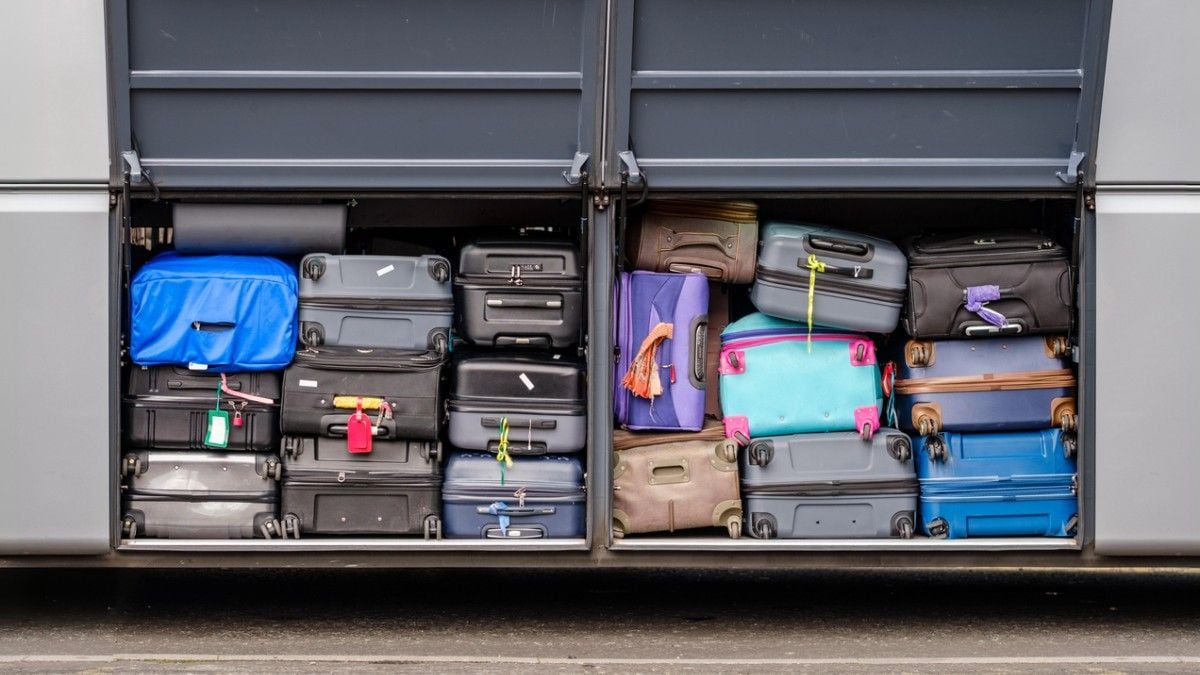 Des valises avec des rubans