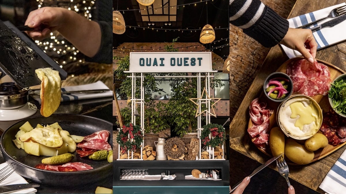 Ambiance chalet de montagne sur la Seine avec tartiflette et raclette chez Quai Ouest 1200 !