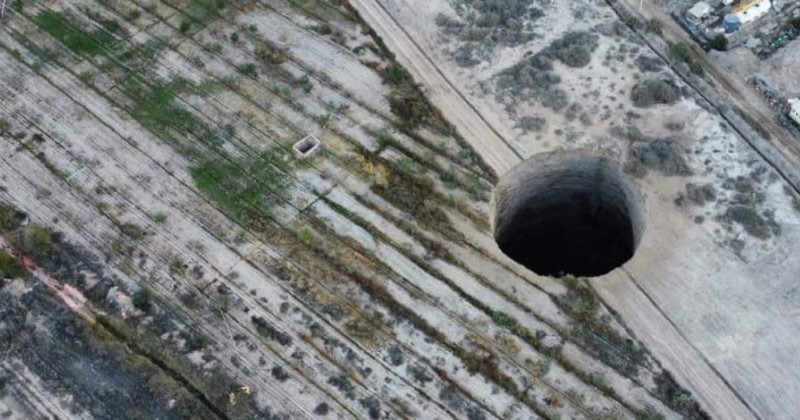 Chili : un gigantesque trou de 25 mètres de diamètre est apparu près d'une exploitation minière