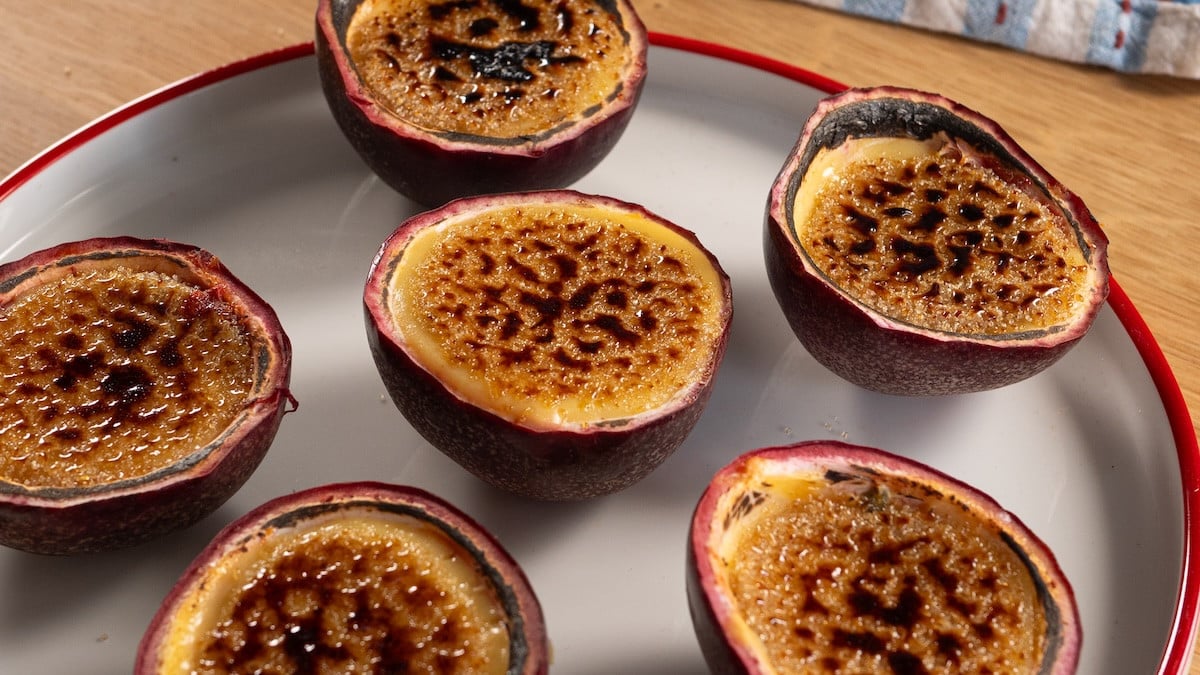 Crème brûlée fruit de la passion