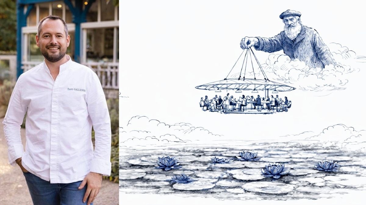 Le chef étoilé David Gallienne imagine une expérience gastronomique à 50 mètres du sol !