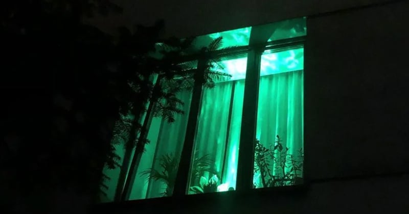 Des Polonais allument une lumi&egrave;re verte en solidarit&eacute; avec les migrants, pour leur offrir un logement, un repas ou des v&ecirc;tements