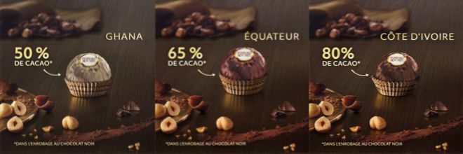 Rocher chocolat noir assortiment collection FERRERO ROCHER : la