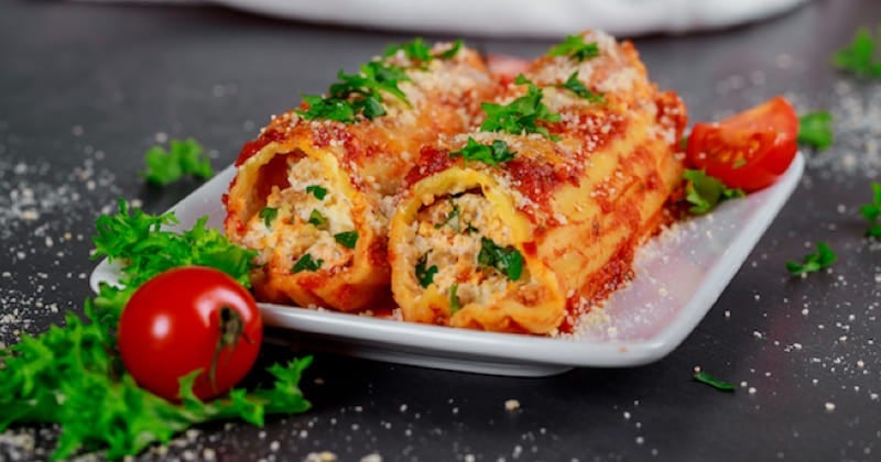 Cannelloni épinards, ricotta et boeuf