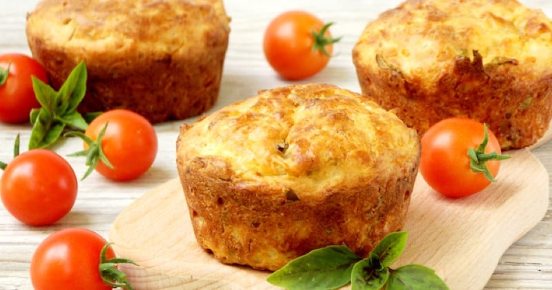 Muffins tomates cerises et mozzarella