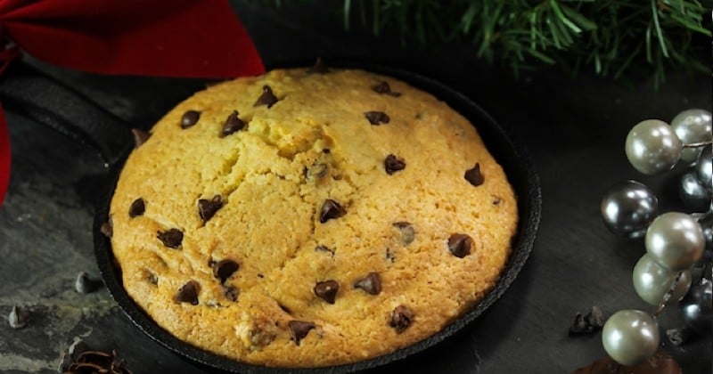 Cookie géant à la poêle