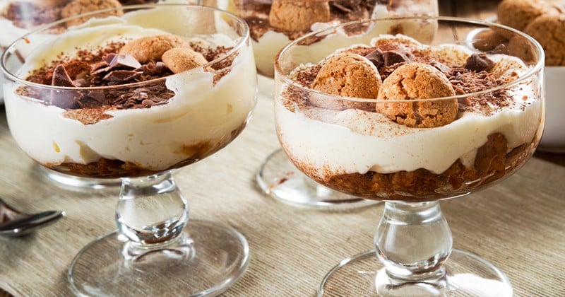 Tiramisu aux cookies et pépites de chocolat