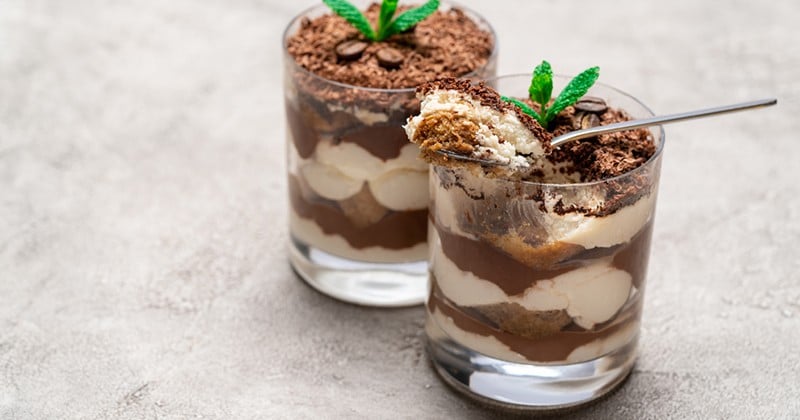 Tiramisu à la mousse au chocolat