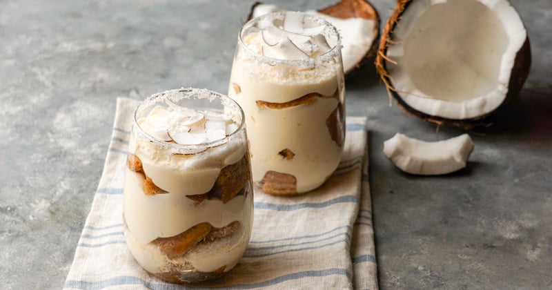 Tiramisu à la noix de coco et aux spéculoos