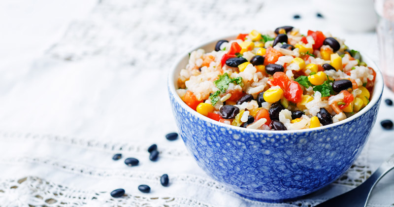 Salade de riz à la mexicaine