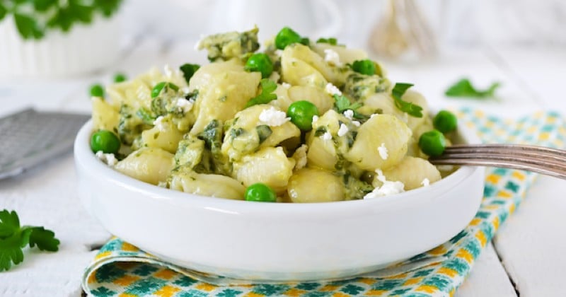 Salade de pâtes et de petits pois