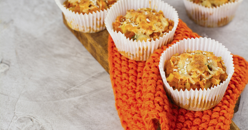Muffins salés aux légumes râpés