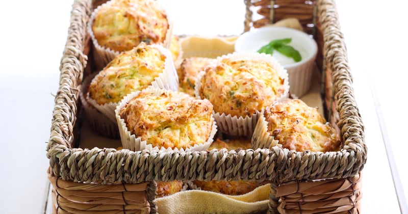 Muffins à la fondue de poireaux