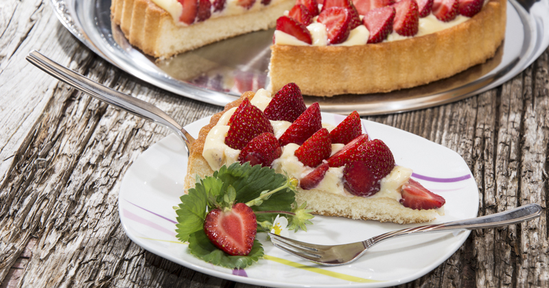 Tarte aux fraises healthy