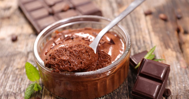 Une mousse au chocolat healthy