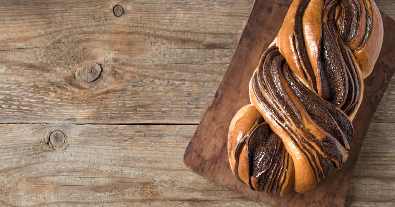 Brioche tressée au chocolat