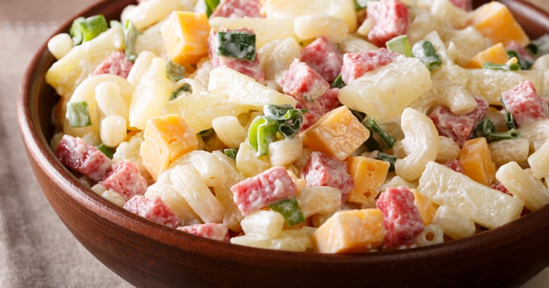 Salade de pâtes hawaïenne
